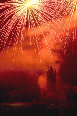 Feuerwerk am Wilhelmsturm